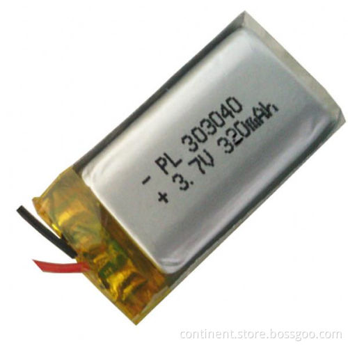 3.7V 300mAh Lithium polymer LiPo Battery 303040